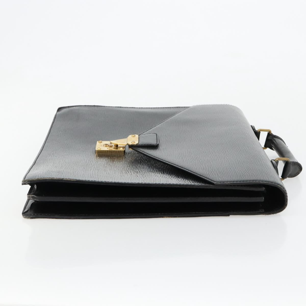 LOUIS VUITTON Epi Serviette Conseiller Business Bag Black M54422 LV Auth BA12698