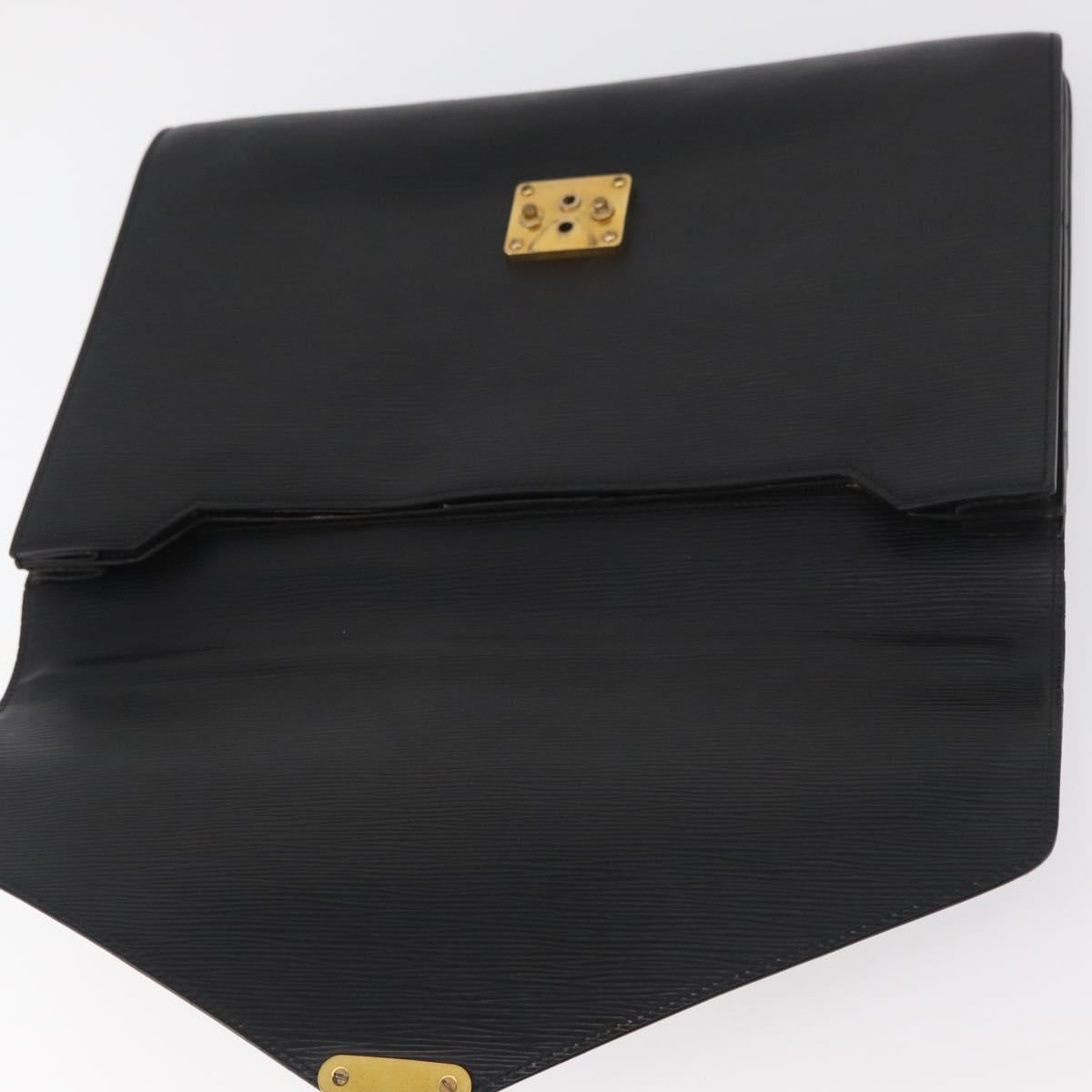 LOUIS VUITTON Epi Serviette Conseiller Business Bag Black M54422 LV Auth BA12699