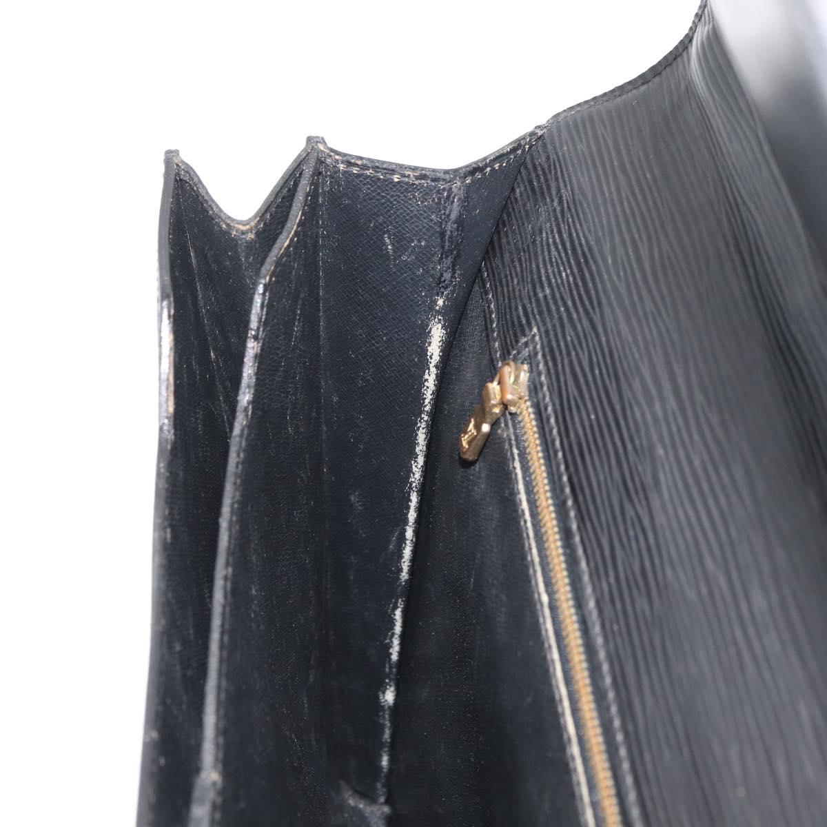 LOUIS VUITTON Epi Serviette Conseiller Business Bag Black M54422 LV Auth BA12699