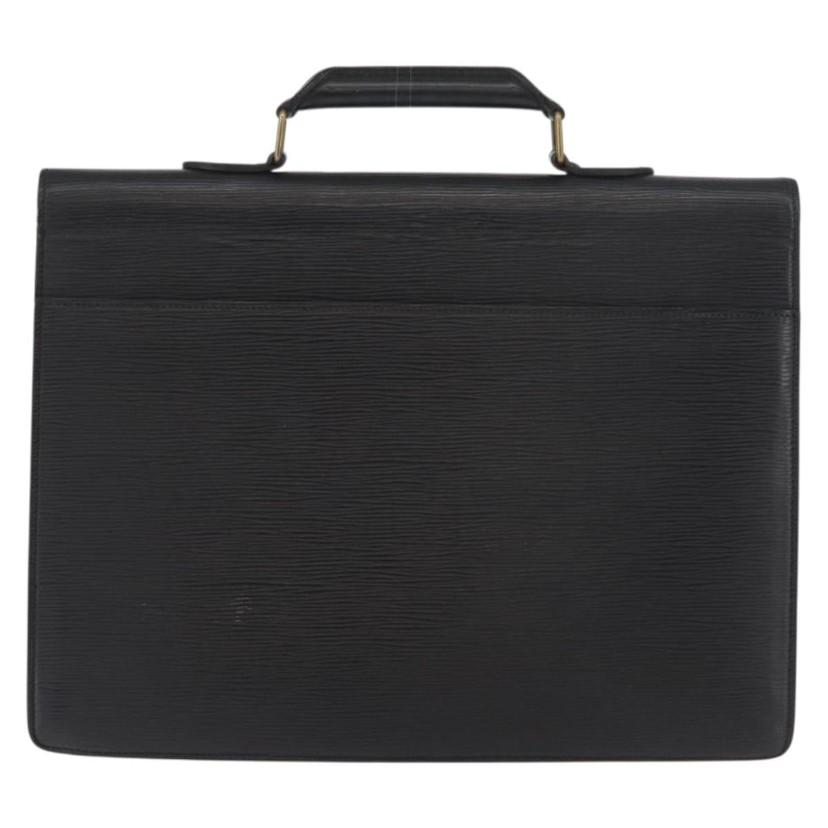 LOUIS VUITTON Epi Serviette Conseiller Business Bag Black M54422 LV Auth BA12699