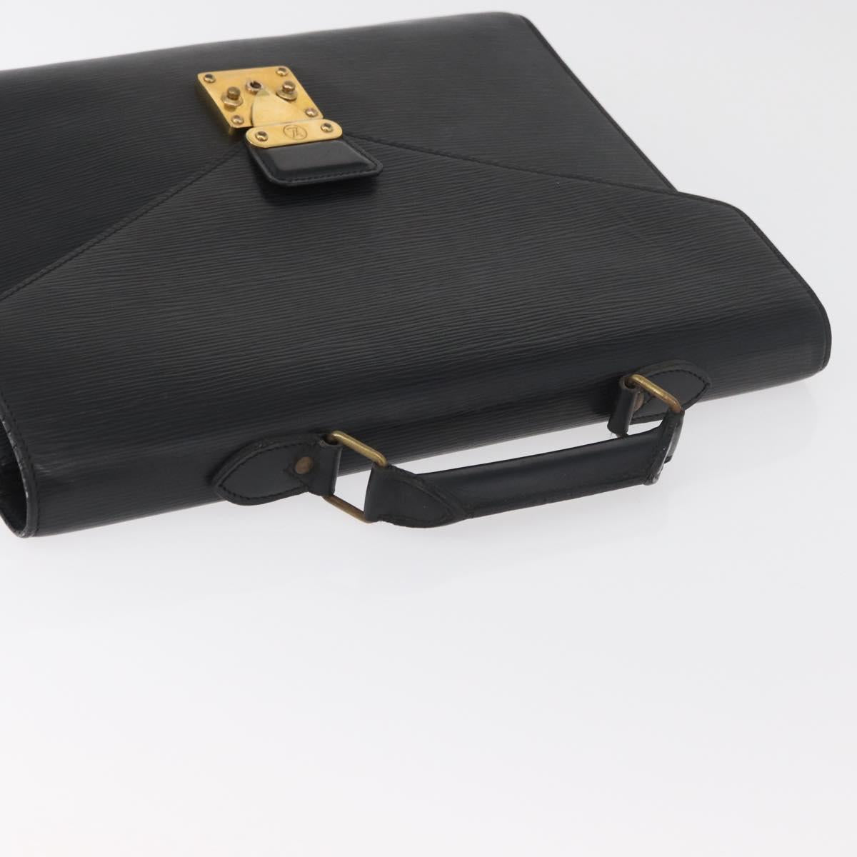 LOUIS VUITTON Epi Serviette Conseiller Business Bag Black M54422 LV Auth BA12699