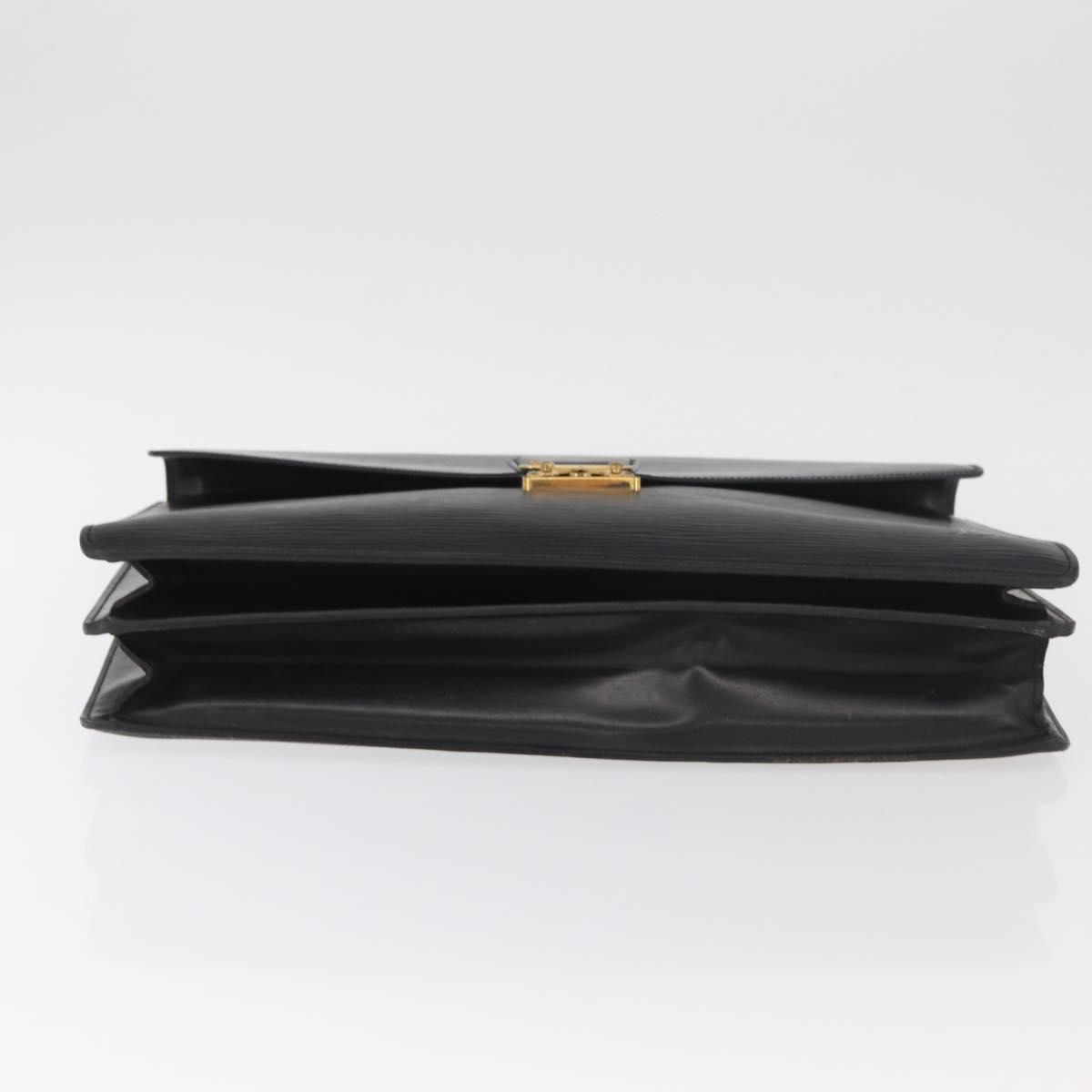 LOUIS VUITTON Epi Serviette Conseiller Business Bag Black M54422 LV Auth BA12699