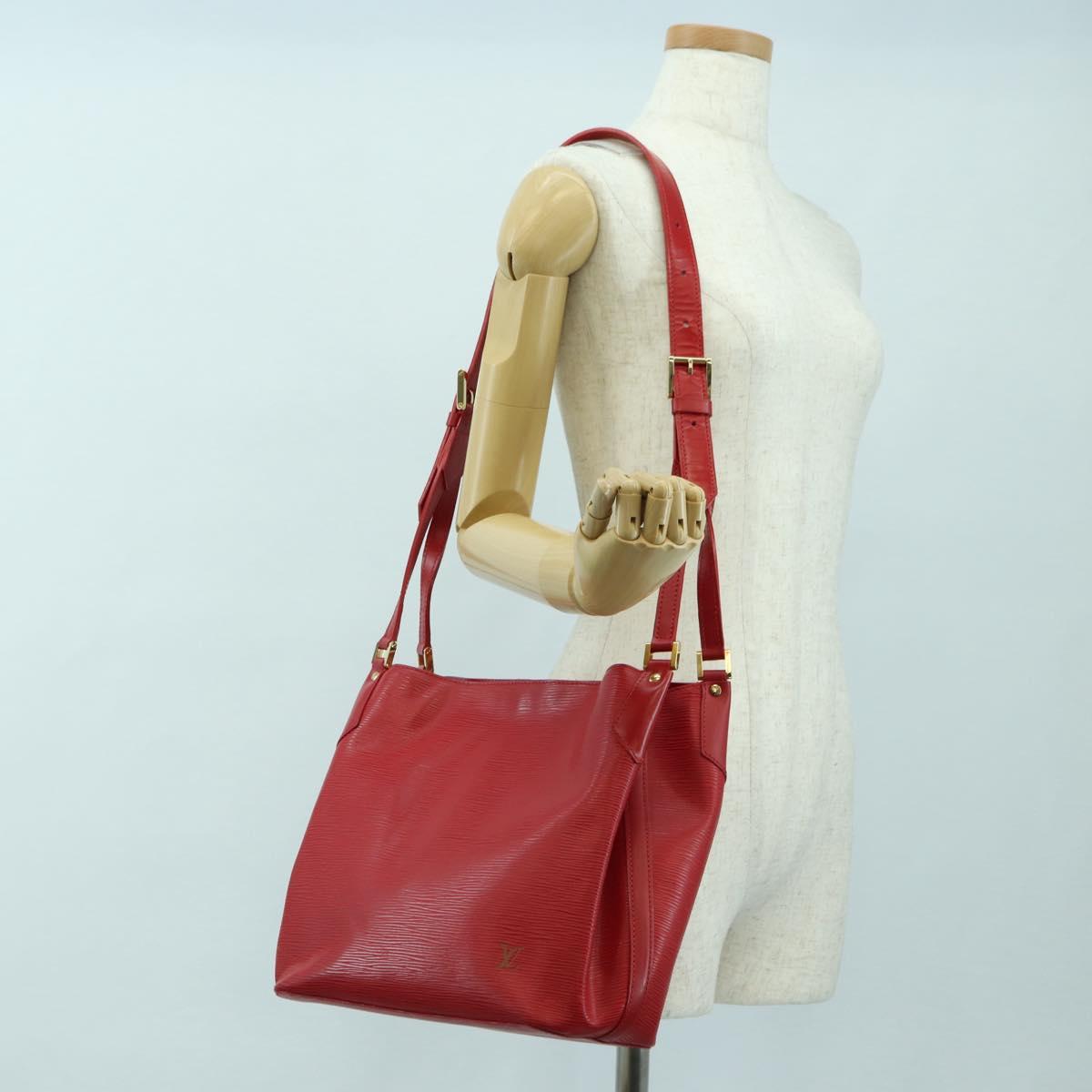 LOUIS VUITTON Epi Mandala MM Shoulder Bag Red M5889E LV Auth BA12700V