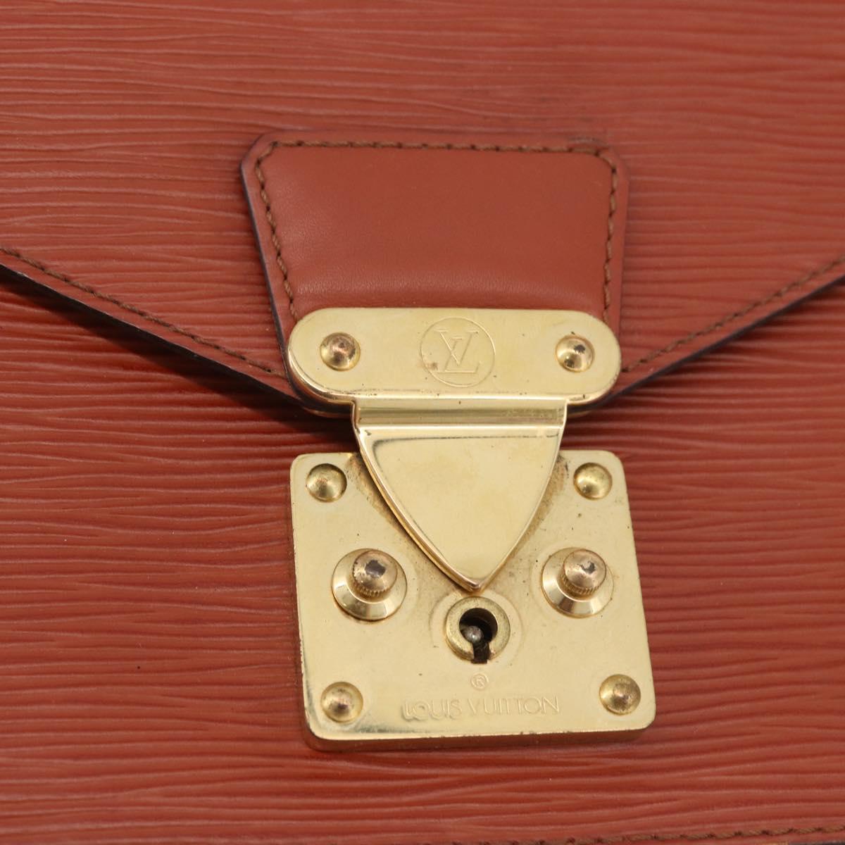 LOUIS VUITTON Epi Monceau 28 Hand Bag Brown M52123 LV Auth BA12701