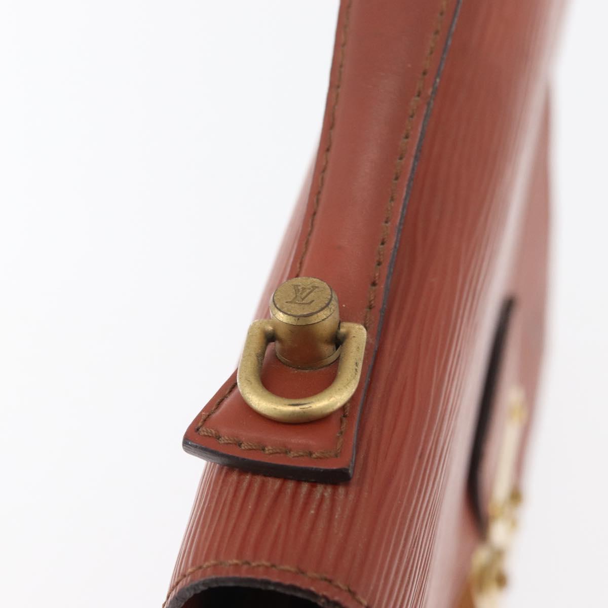 LOUIS VUITTON Epi Monceau 28 Hand Bag Brown M52123 LV Auth BA12701