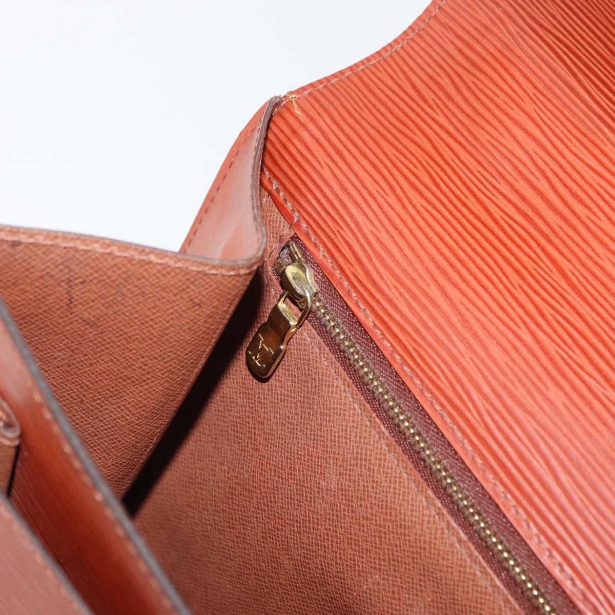 LOUIS VUITTON Epi Monceau 28 Hand Bag Brown M52123 LV Auth BA12701