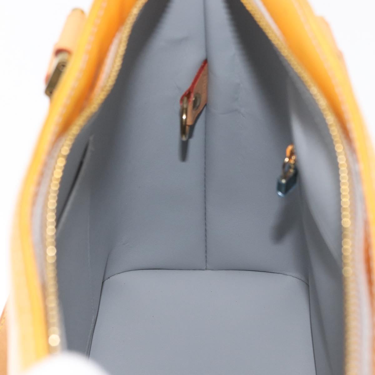LOUIS VUITTON Monogram Vernis Houston Hand Bag Gris M91053 LV Auth BA12703