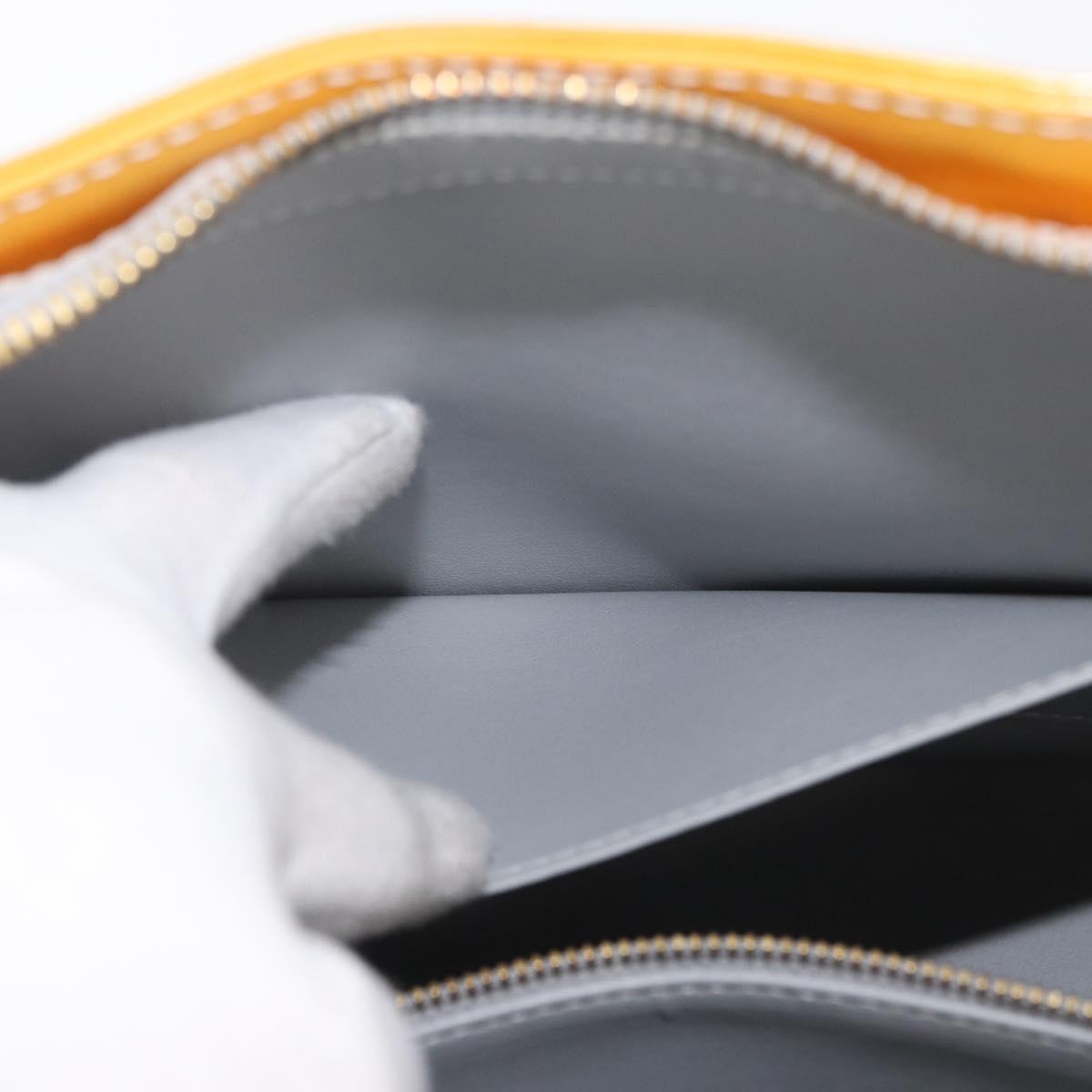 LOUIS VUITTON Monogram Vernis Houston Hand Bag Gris M91053 LV Auth BA12703