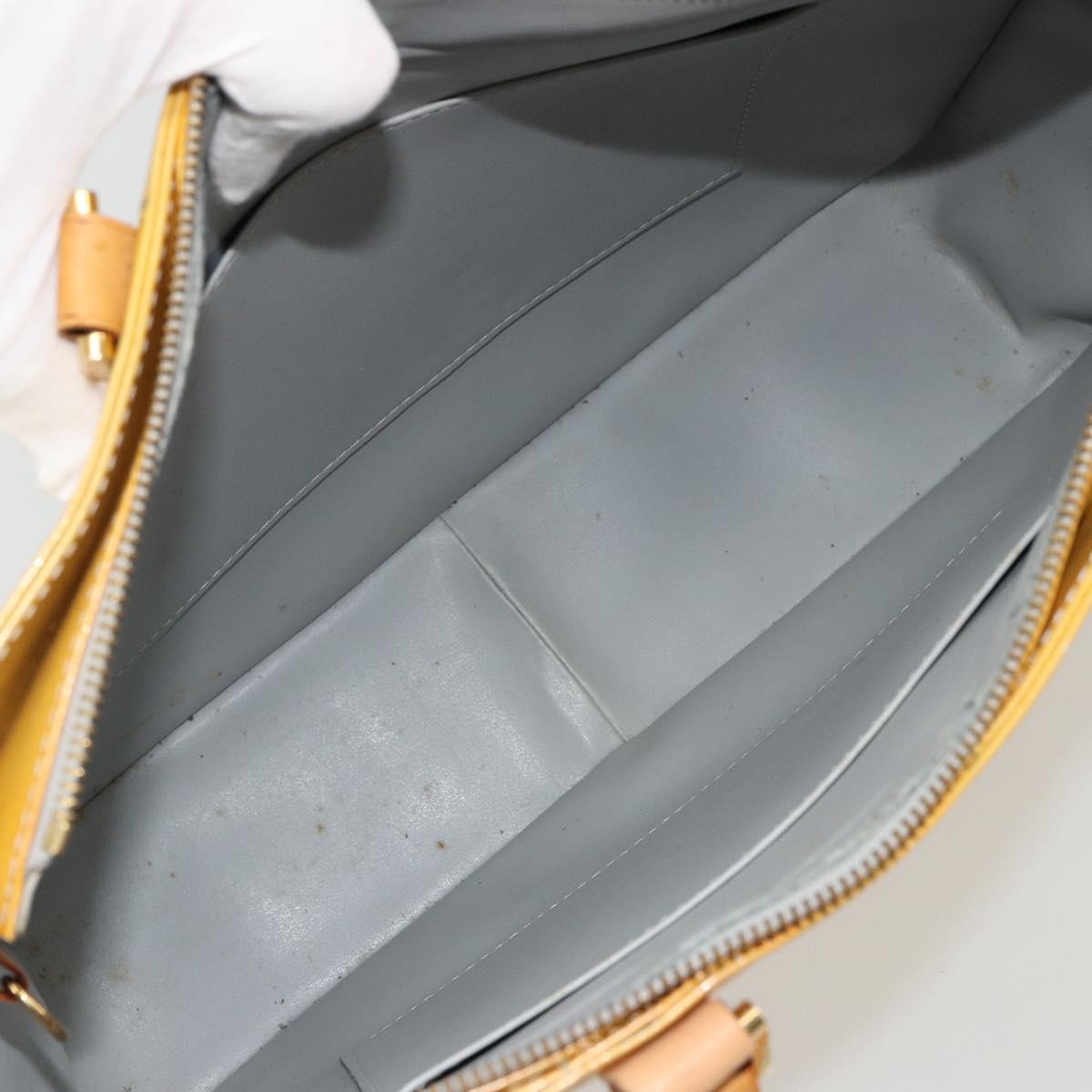 LOUIS VUITTON Monogram Vernis Columbus Tote Bag Gris M91028 LV Auth BA12704
