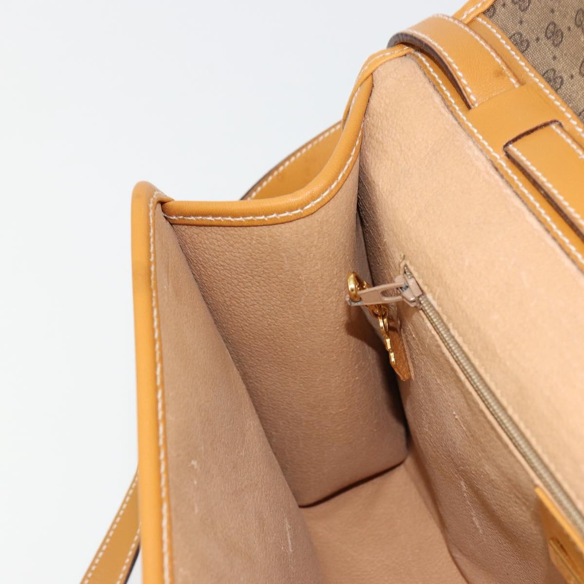 GUCCI Micro GG Supreme Shoulder Bag PVC Beige Gold 004 58 0264 Auth BA12708