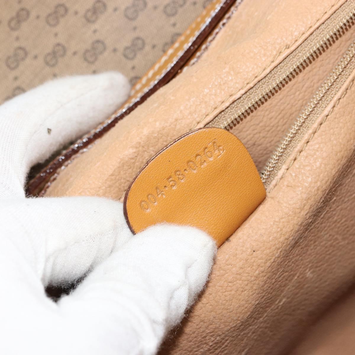 GUCCI Micro GG Supreme Shoulder Bag PVC Beige Gold 004 58 0264 Auth BA12708