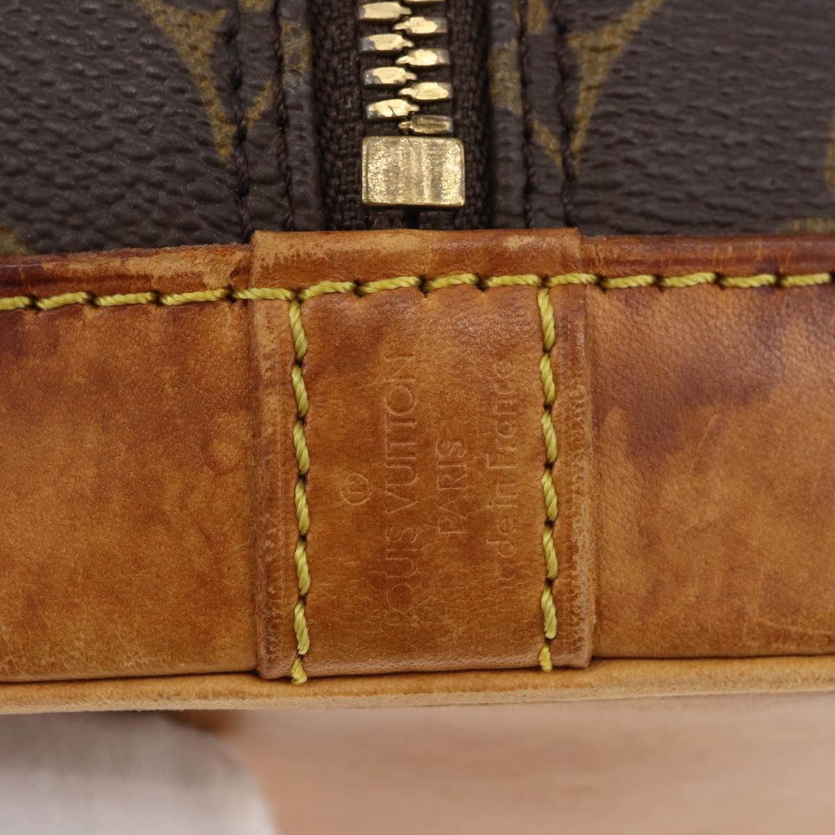 LOUIS VUITTON Monogram Alma Hand Bag M51130 LV Auth BA12727