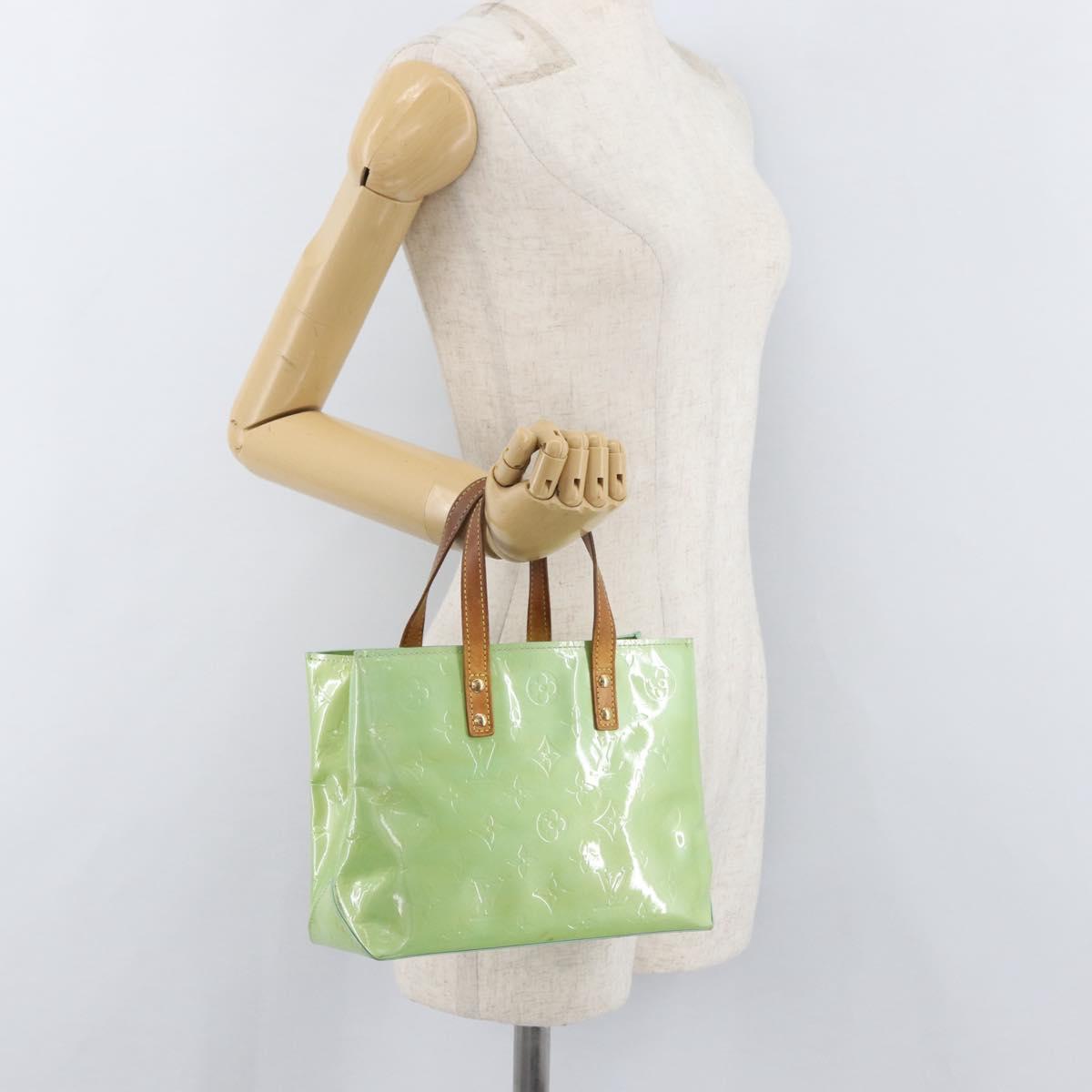 LOUIS VUITTON Monogram Vernis Reade PM Bag Peppermint M91307 LV Auth BA12731