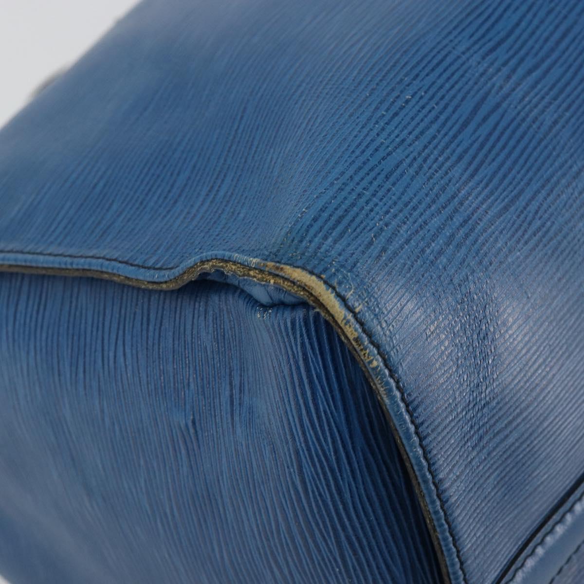 LOUIS VUITTON Epi Speedy 40 Hand Bag Toledo Blue M42985 LV Auth BA12739