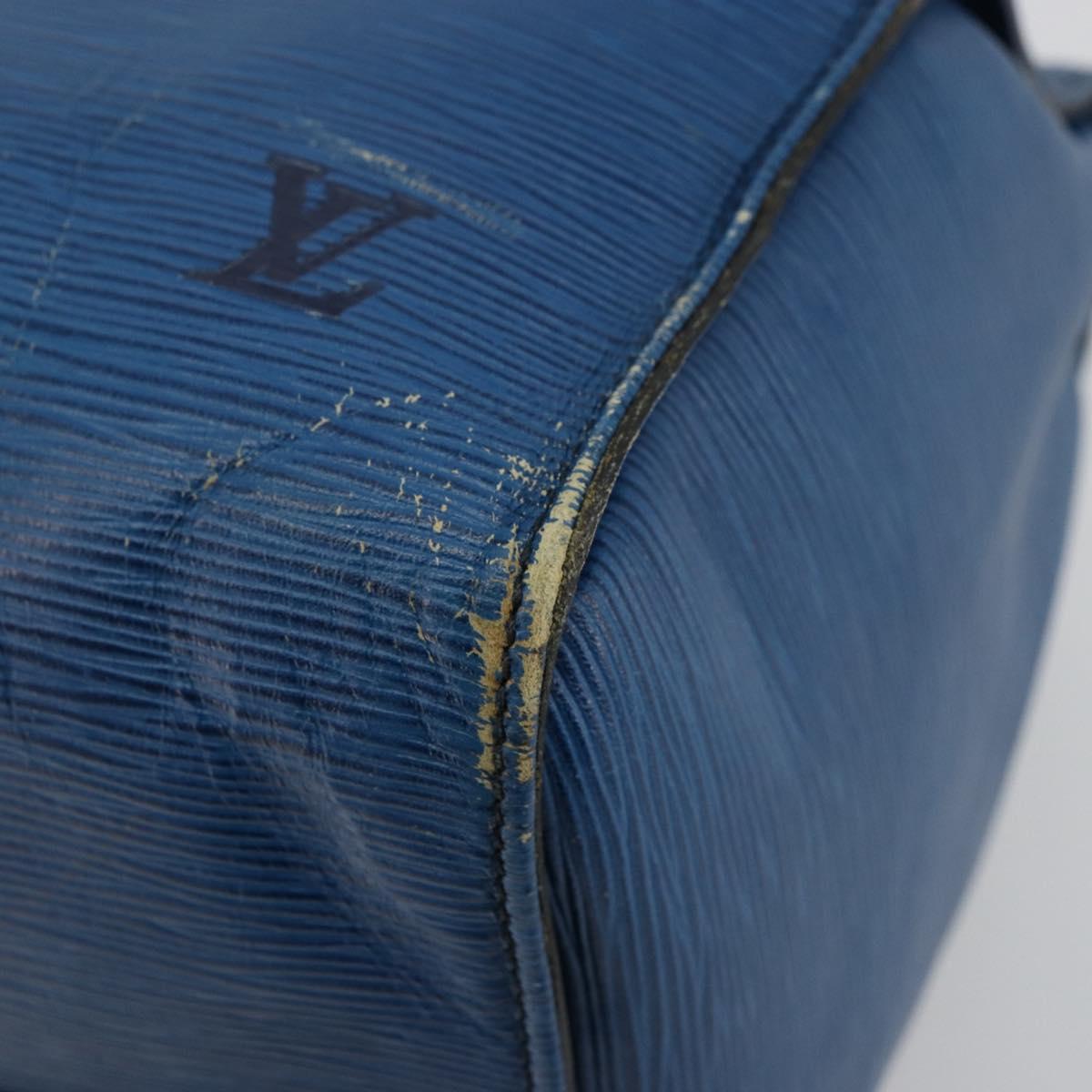 LOUIS VUITTON Epi Speedy 40 Hand Bag Toledo Blue M42985 LV Auth BA12739