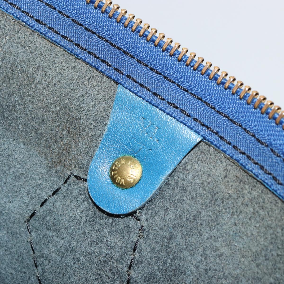 LOUIS VUITTON Epi Speedy 40 Hand Bag Toledo Blue M42985 LV Auth BA12739