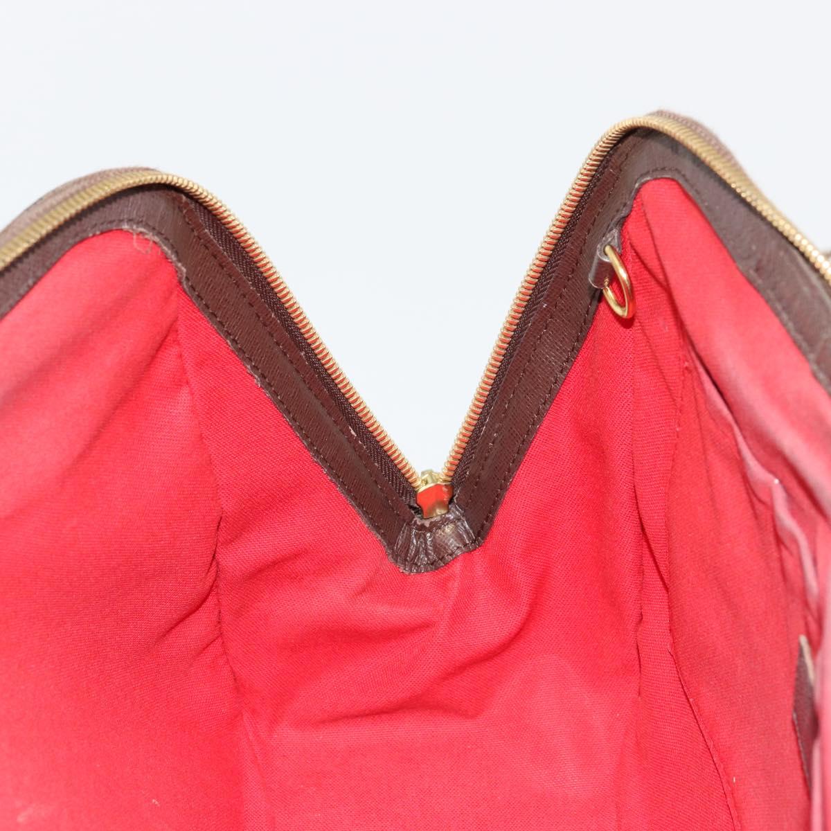LOUIS VUITTON Damier Ebene Belem MM Hand Bag N51174 LV Auth BA12741