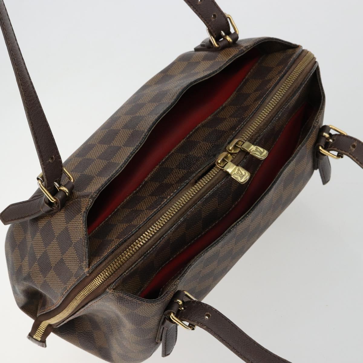 LOUIS VUITTON Damier Ebene Belem MM Hand Bag N51174 LV Auth BA12741
