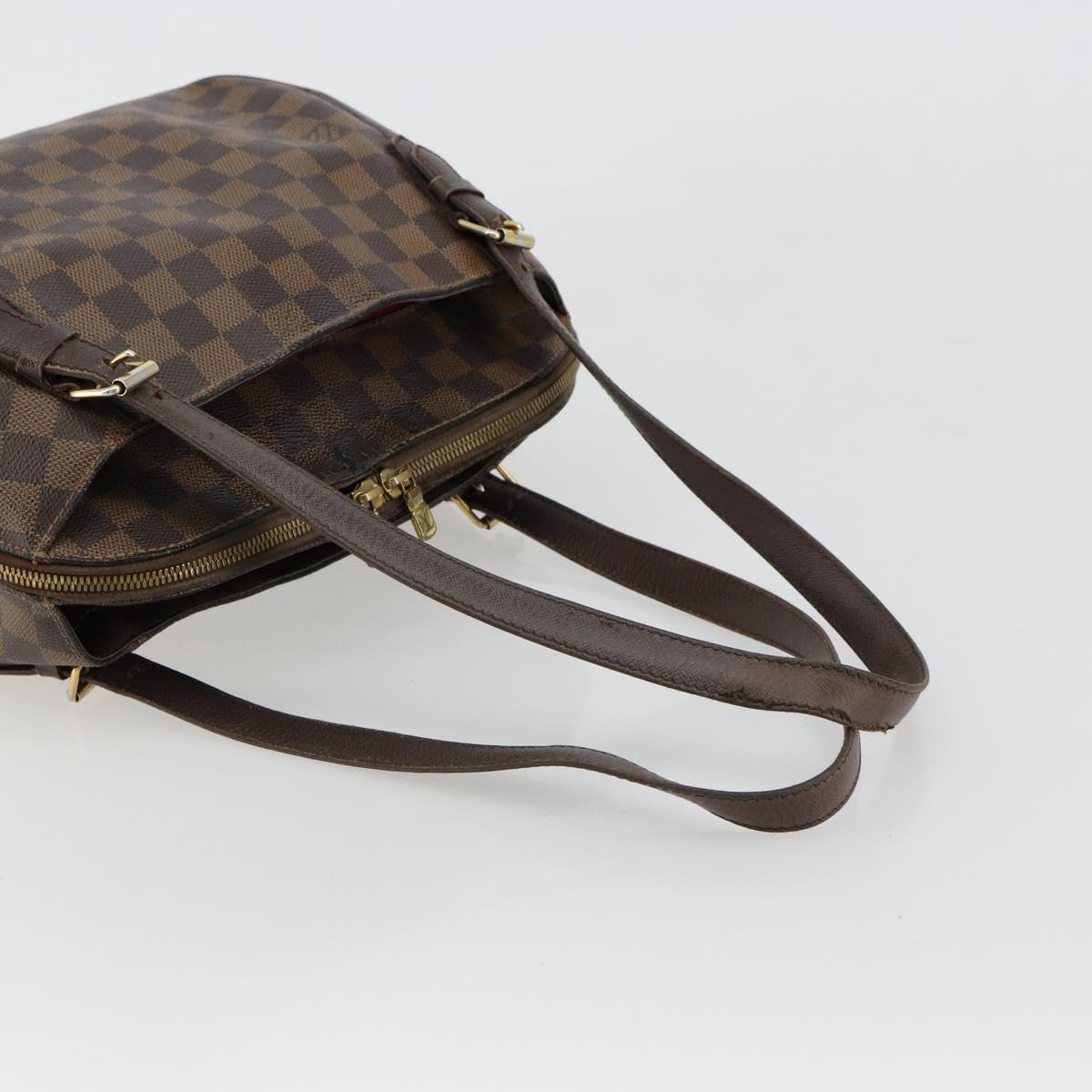 LOUIS VUITTON Damier Ebene Belem MM Hand Bag N51174 LV Auth BA12741