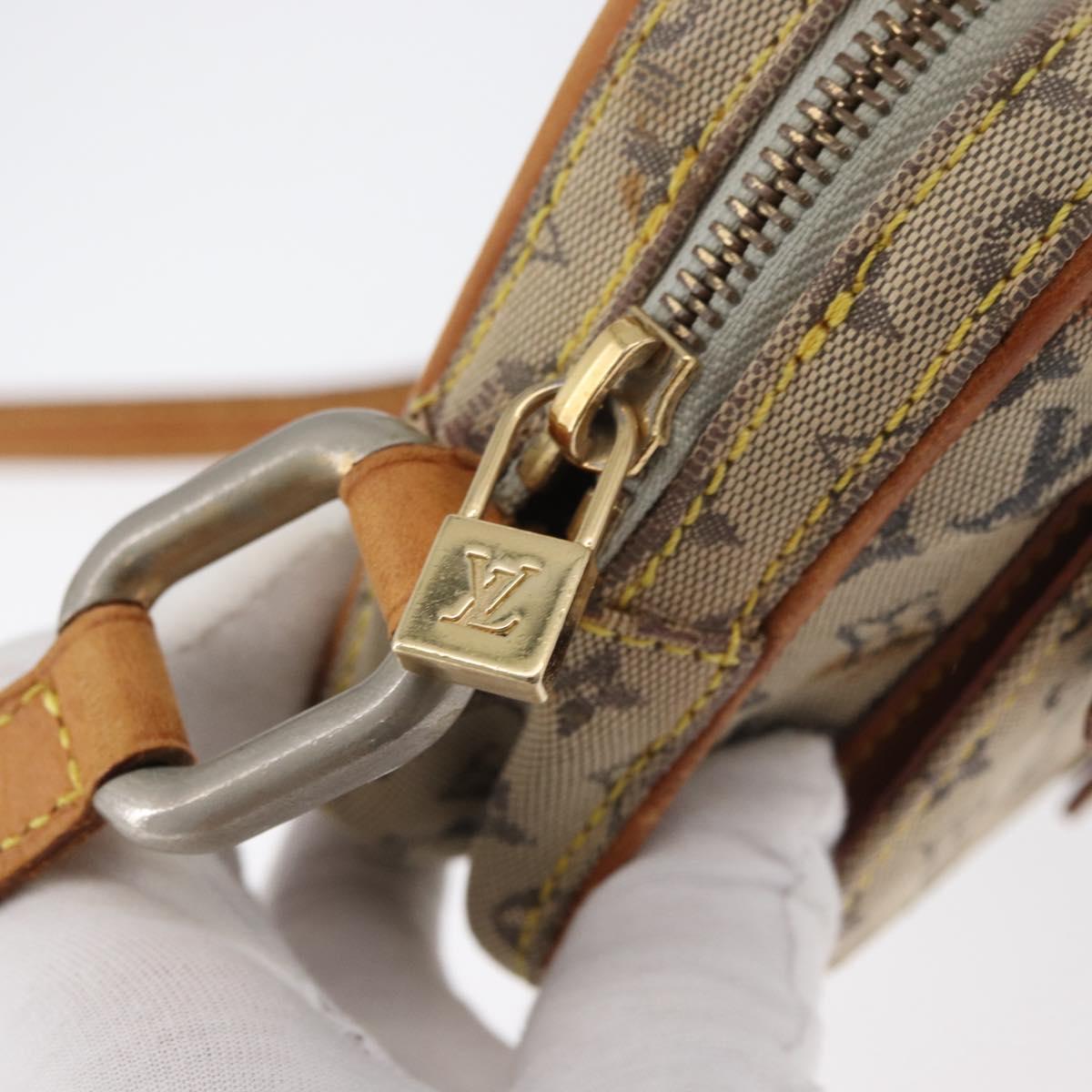 LOUIS VUITTON Monogram Mini Juliet MM Shoulder Bag Blue M92004 LV Auth BA12745