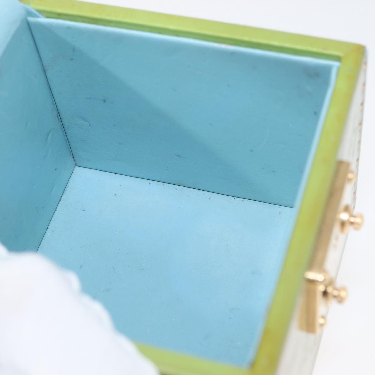 LOUIS VUITTON Vernis Bleecker Cosmetic Pouch Baby Blue M91003 Auth BA12747