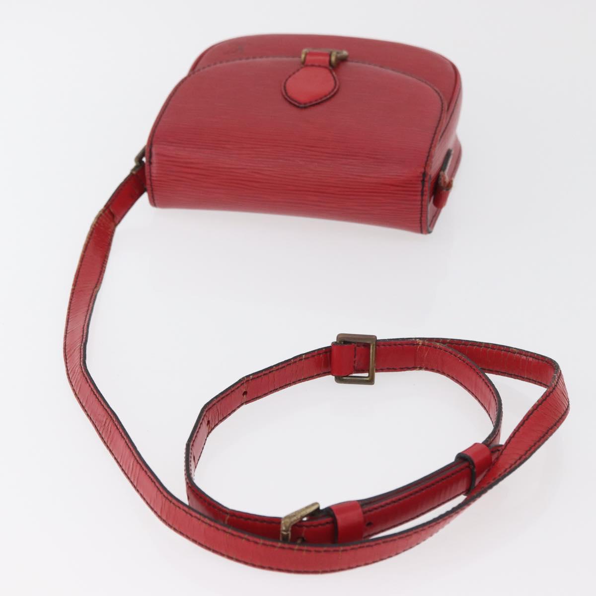 LOUIS VUITTON Epi Saint Cloud PM Shoulder Bag Red M52217 LV Auth BA12748