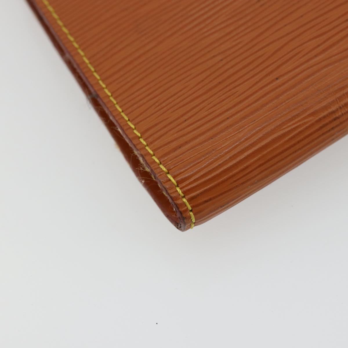 LOUIS VUITTON Epi Pochette Accessoires Pouch Brown M52953 LV Auth BA12751