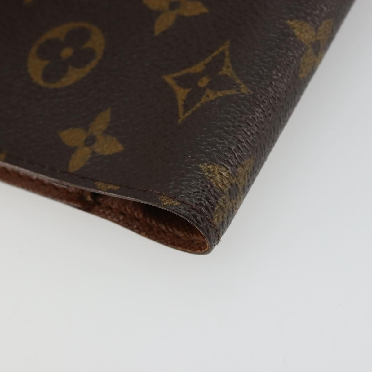 LOUIS VUITTON Monogram Agenda PM Day Planner Cover R20005 LV Auth BA12752