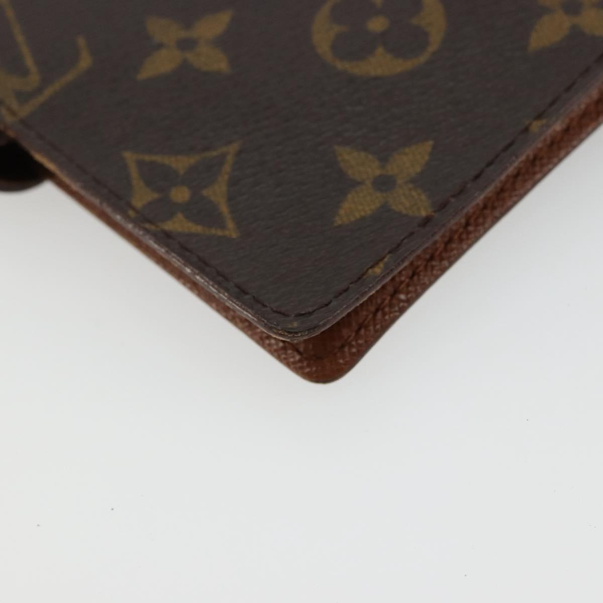 LOUIS VUITTON Monogram Agenda PM Day Planner Cover R20005 LV Auth BA12752