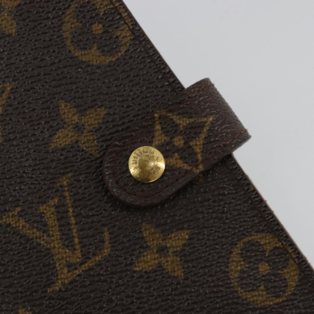 LOUIS VUITTON Monogram Agenda PM Day Planner Cover R20005 LV Auth BA12752