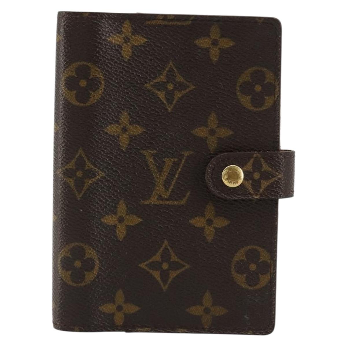 LOUIS VUITTON Monogram Agenda PM Day Planner Cover R20005 LV Auth BA12752