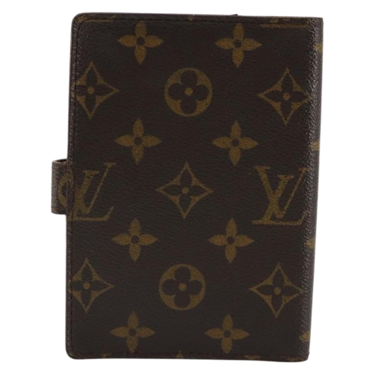 LOUIS VUITTON Monogram Agenda PM Day Planner Cover R20005 LV Auth BA12752
