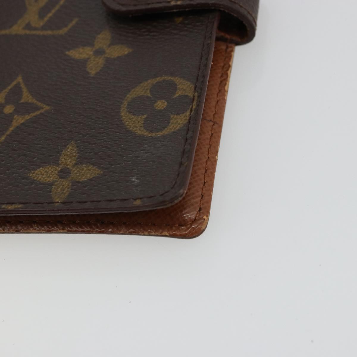 LOUIS VUITTON Monogram Agenda PM Day Planner Cover R20005 LV Auth BA12752