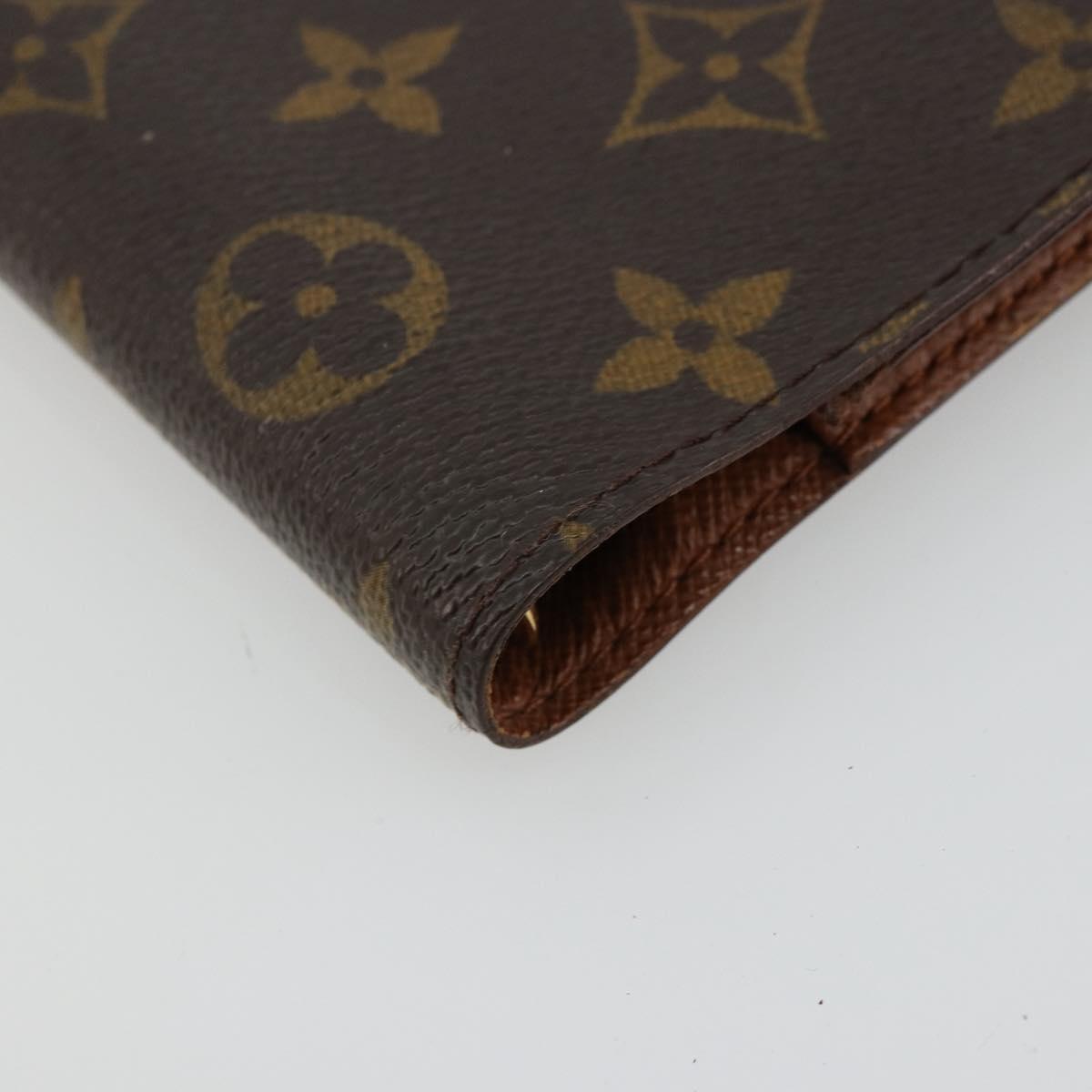 LOUIS VUITTON Monogram Agenda PM Day Planner Cover R20005 LV Auth BA12752