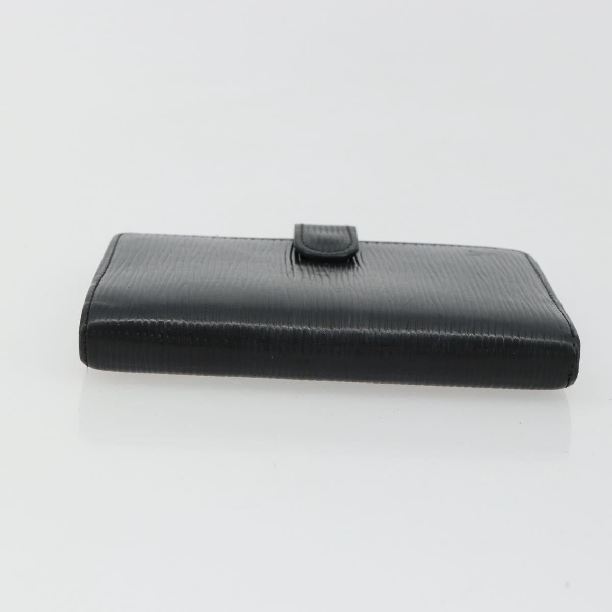 LOUIS VUITTON Epi Agenda PM Day Planner Cover Black R20092 LV Auth BA12755