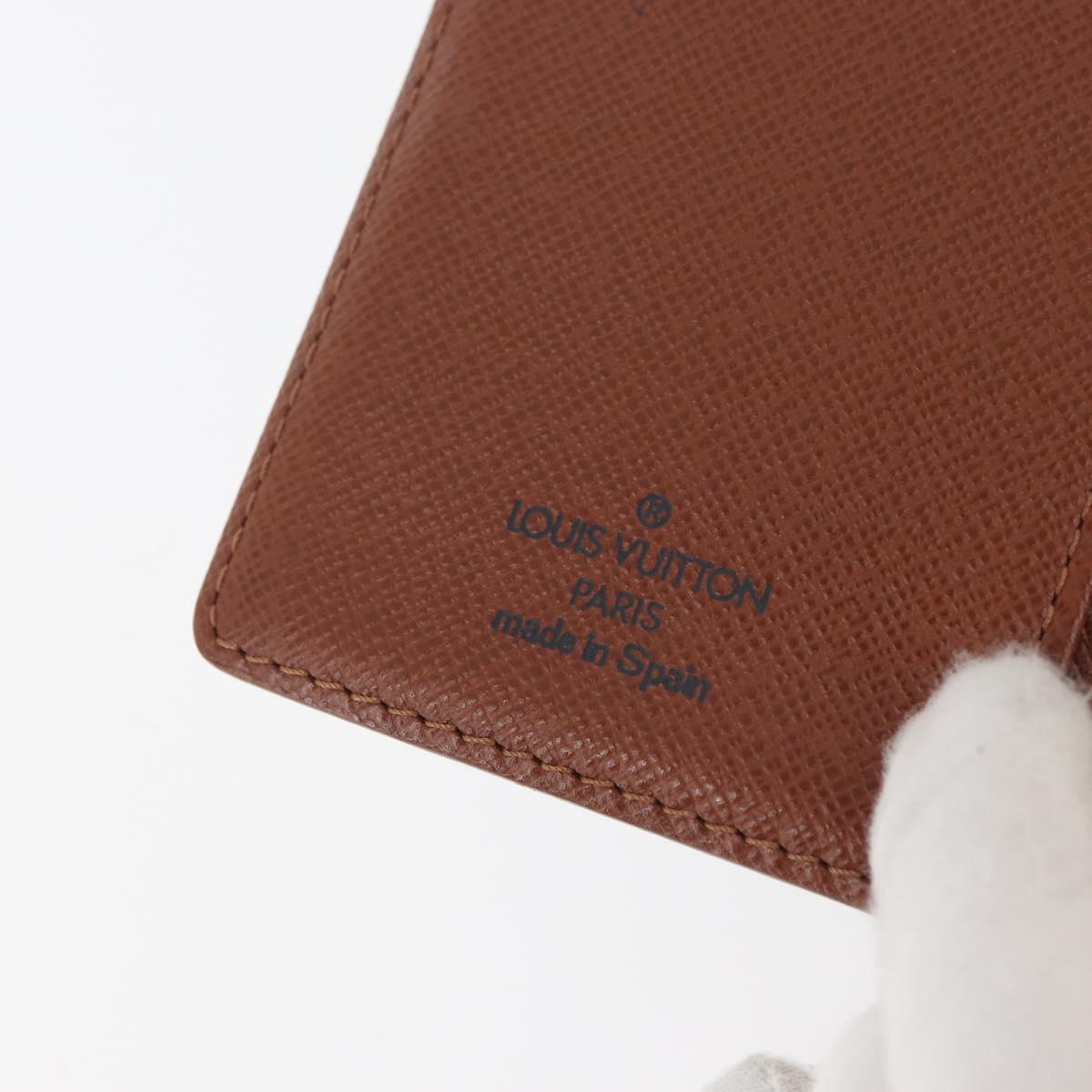 LOUIS VUITTON Monogram Agenda PM Day Planner Cover R20005 LV Auth BA12756