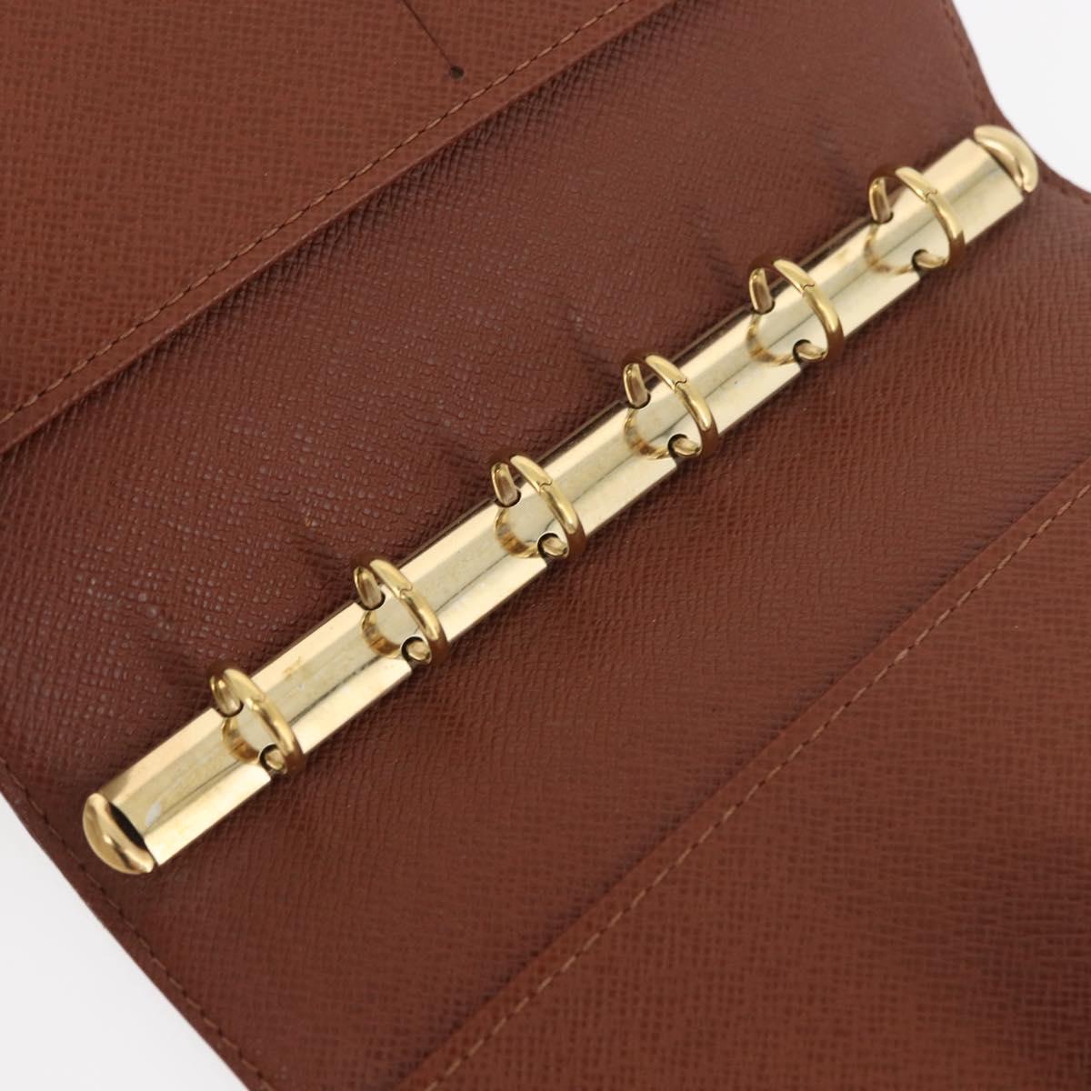 LOUIS VUITTON Monogram Agenda PM Day Planner Cover R20005 LV Auth BA12756