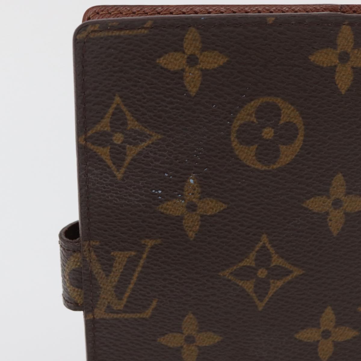 LOUIS VUITTON Monogram Agenda PM Day Planner Cover R20005 LV Auth BA12756