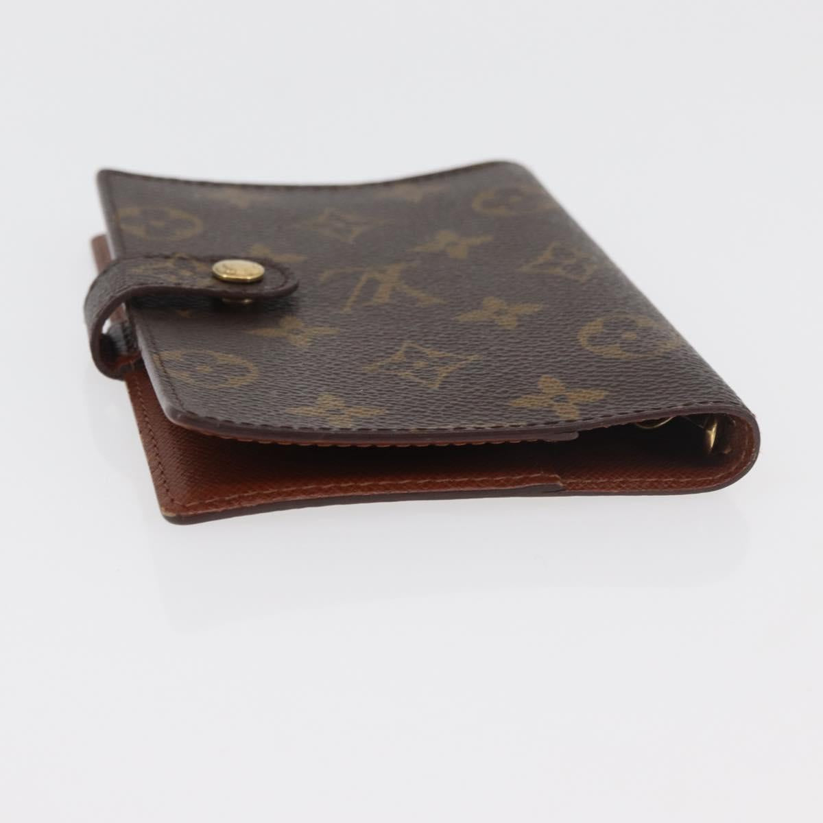 LOUIS VUITTON Monogram Agenda PM Day Planner Cover R20005 LV Auth BA12756