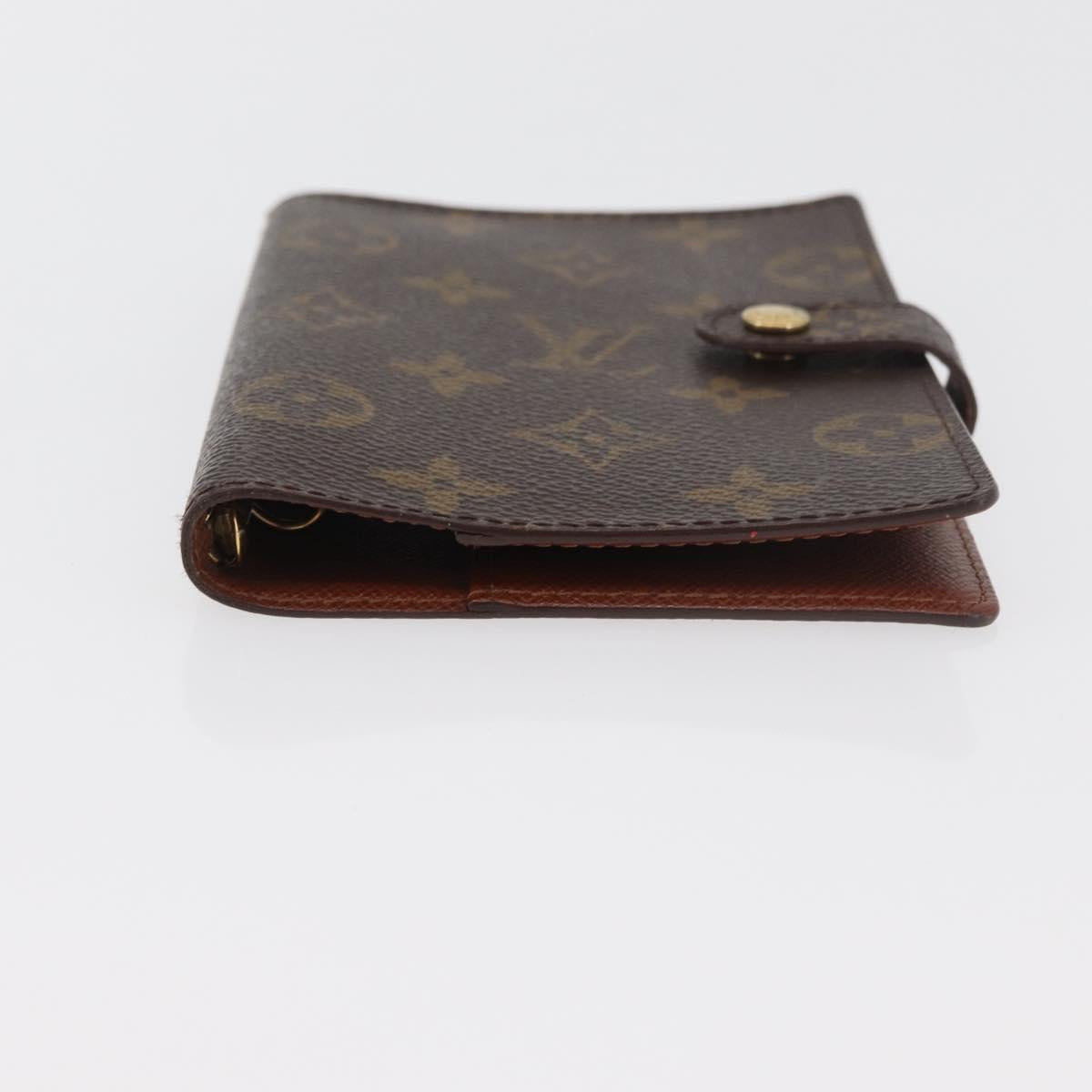 LOUIS VUITTON Monogram Agenda PM Day Planner Cover R20005 LV Auth BA12756