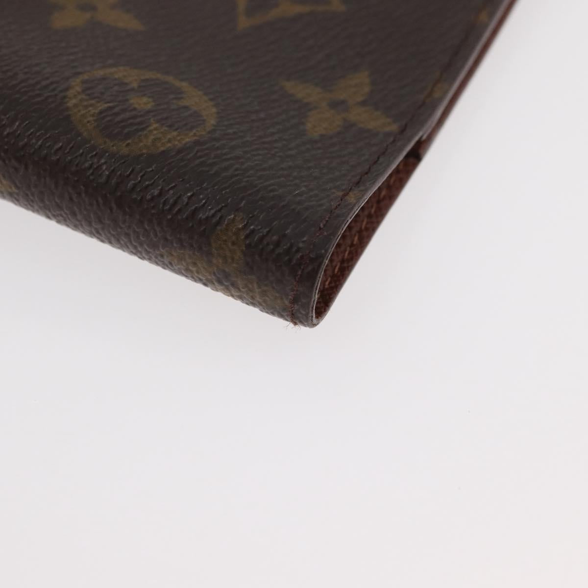 LOUIS VUITTON Monogram Agenda PM Day Planner Cover R20005 LV Auth BA12756