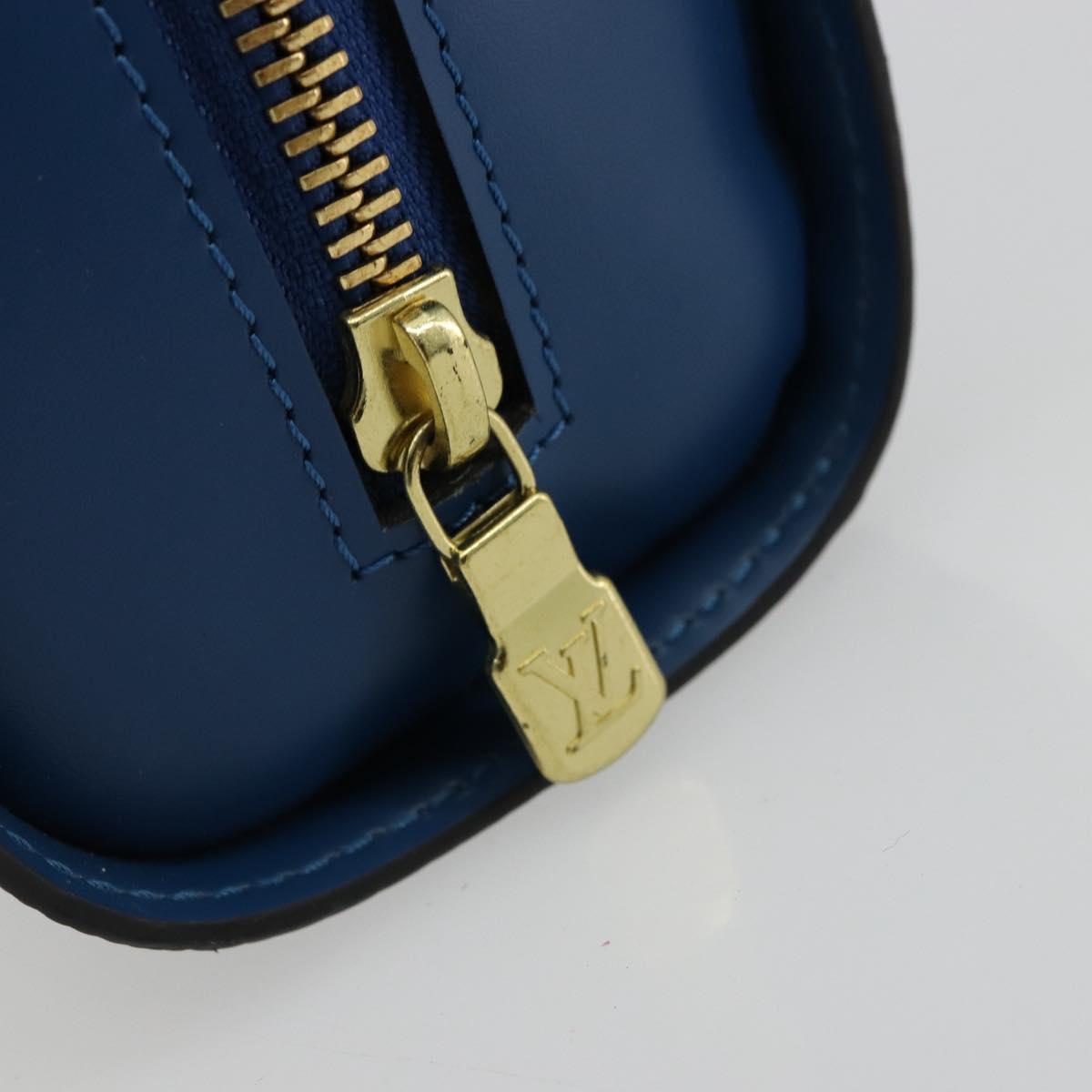 LOUIS VUITTON Epi Dauphine GM Pouch Blue M48435 LV Auth BA12758