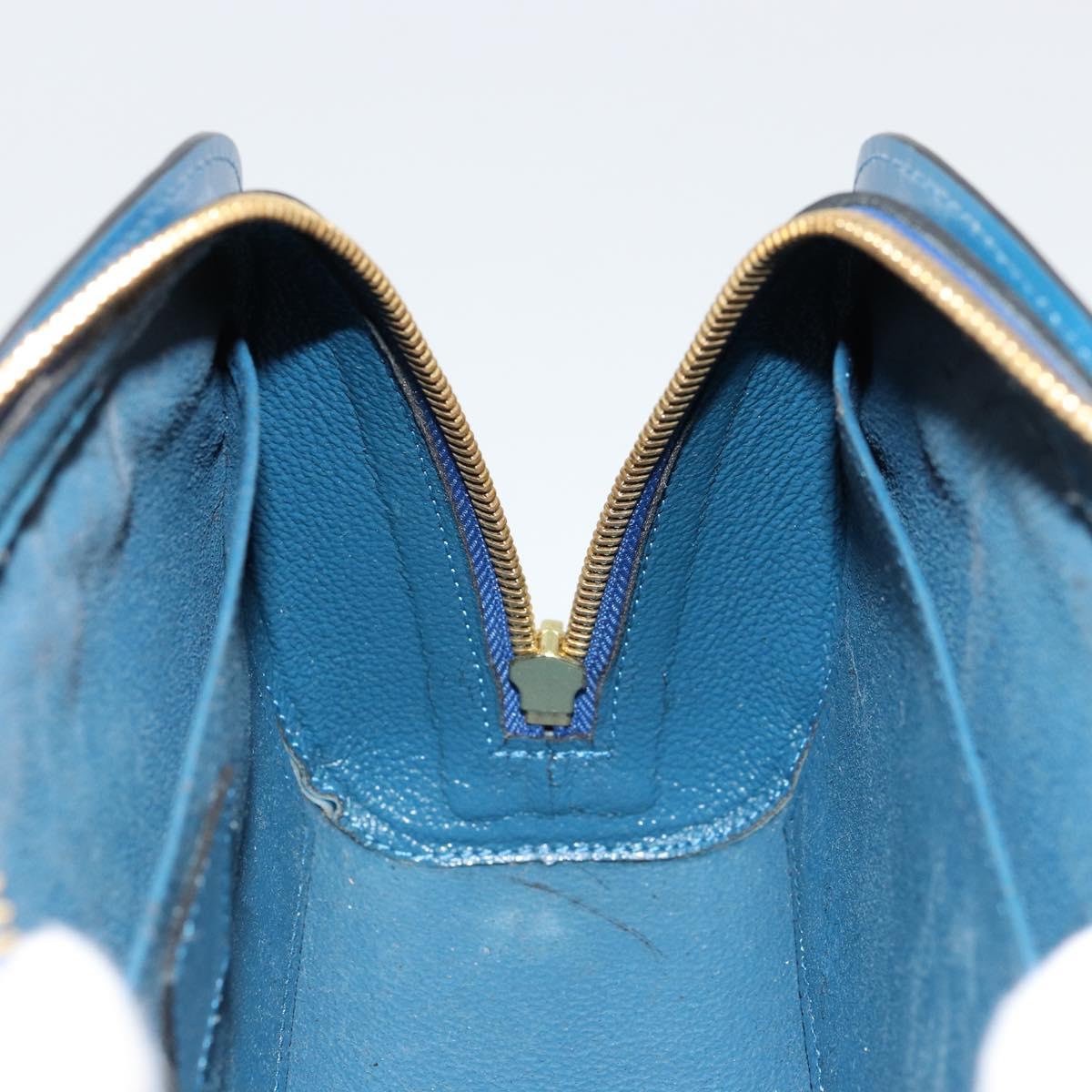 LOUIS VUITTON Epi Dauphine GM Pouch Blue M48435 LV Auth BA12758