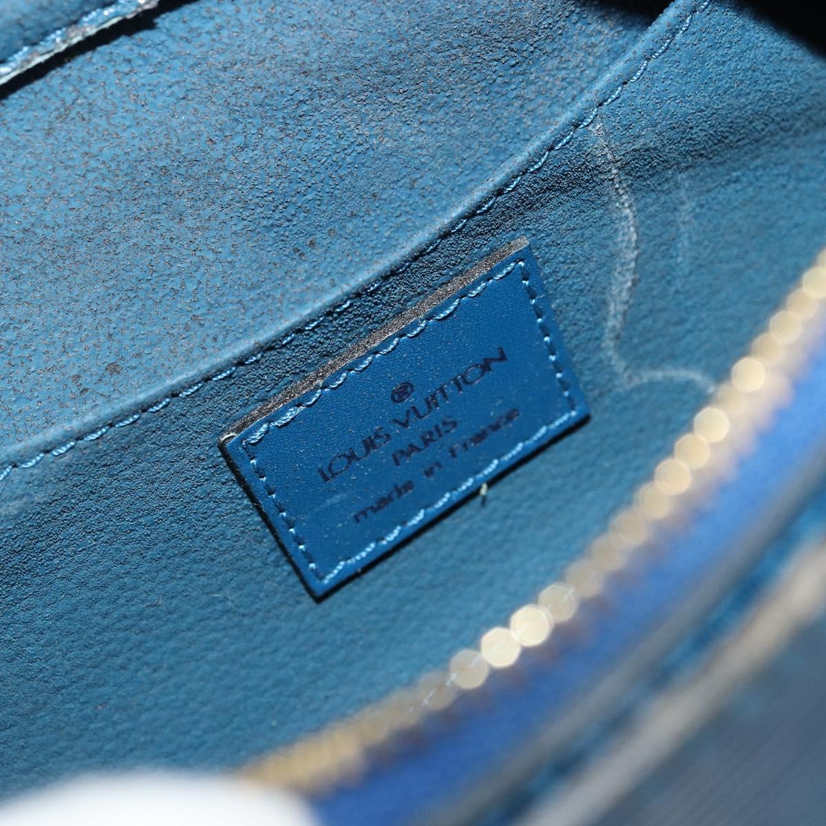 LOUIS VUITTON Epi Dauphine PM Pouch Blue M48445 LV Auth BA12762