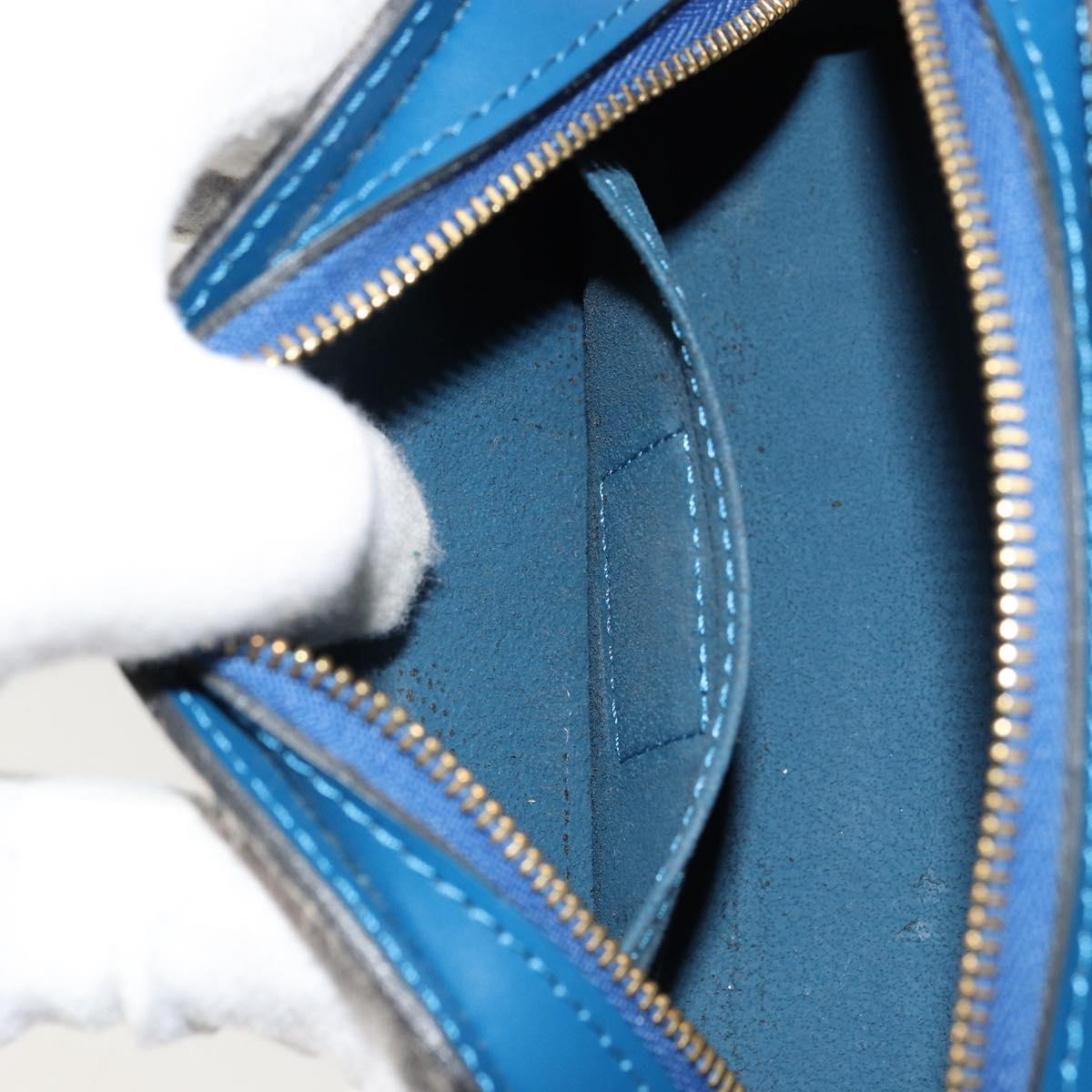LOUIS VUITTON Epi Dauphine PM Pouch Blue M48445 LV Auth BA12762