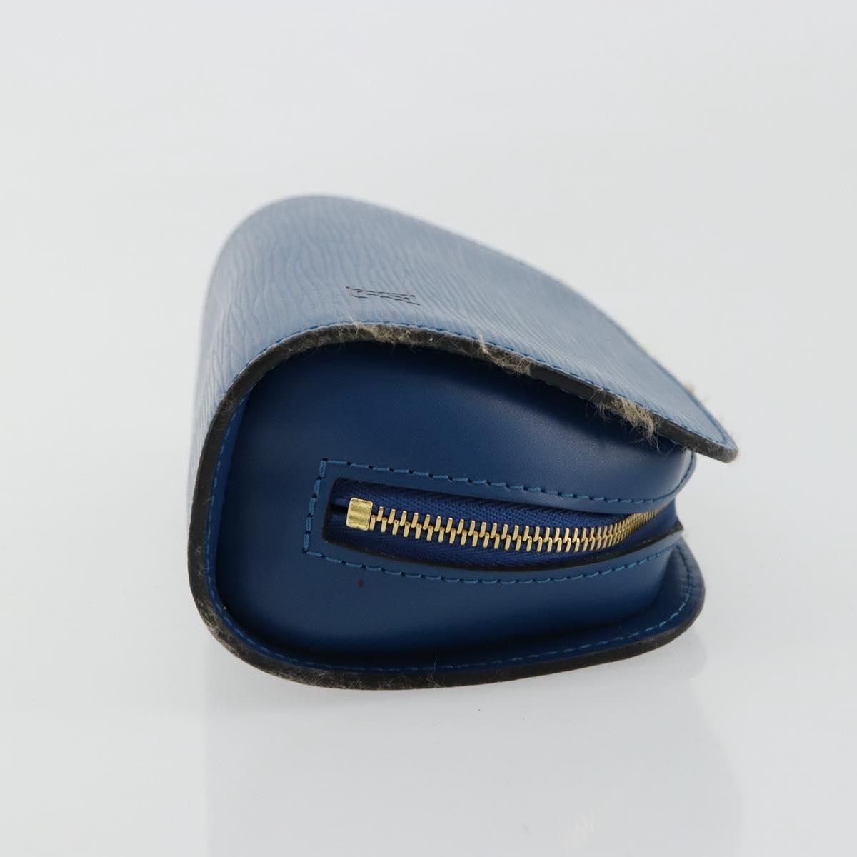 LOUIS VUITTON Epi Dauphine PM Pouch Blue M48445 LV Auth BA12762