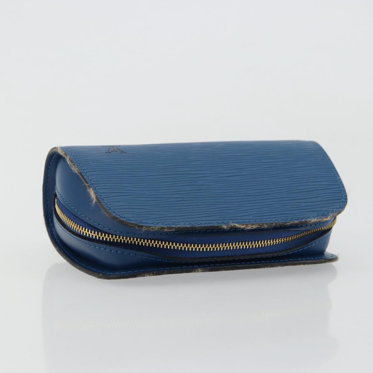 LOUIS VUITTON Epi Dauphine PM Pouch Blue M48445 LV Auth BA12762