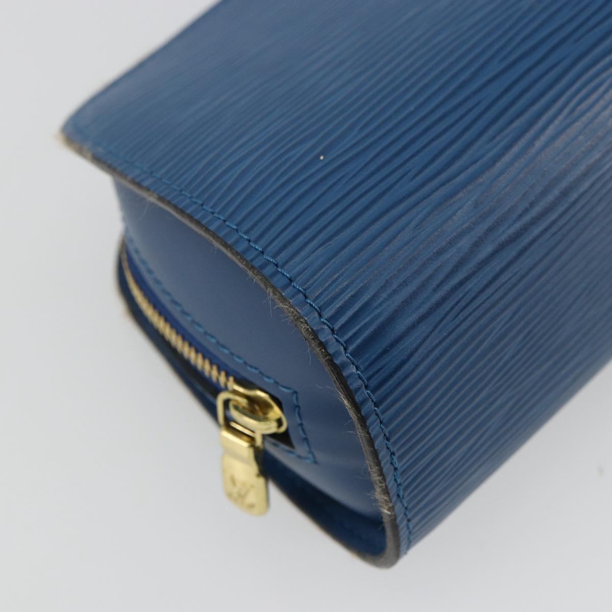 LOUIS VUITTON Epi Dauphine PM Pouch Blue M48445 LV Auth BA12762