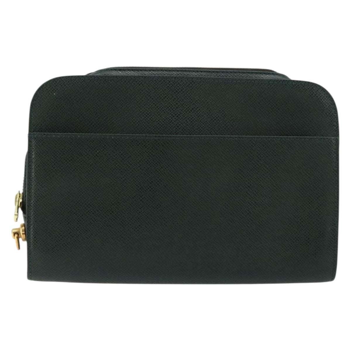LOUIS VUITTON Taiga Baikal Clutch Bag Epicea M30184 LV Auth BA12765