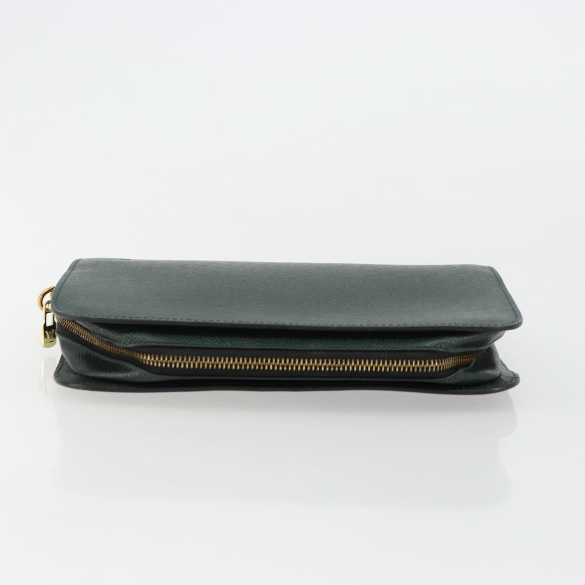 LOUIS VUITTON Taiga Baikal Clutch Bag Epicea M30184 LV Auth BA12765
